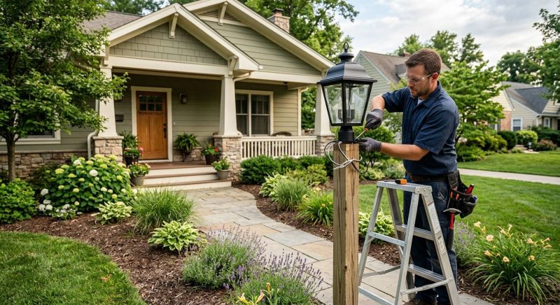 Garden Lighting Installation in Heber City, UT