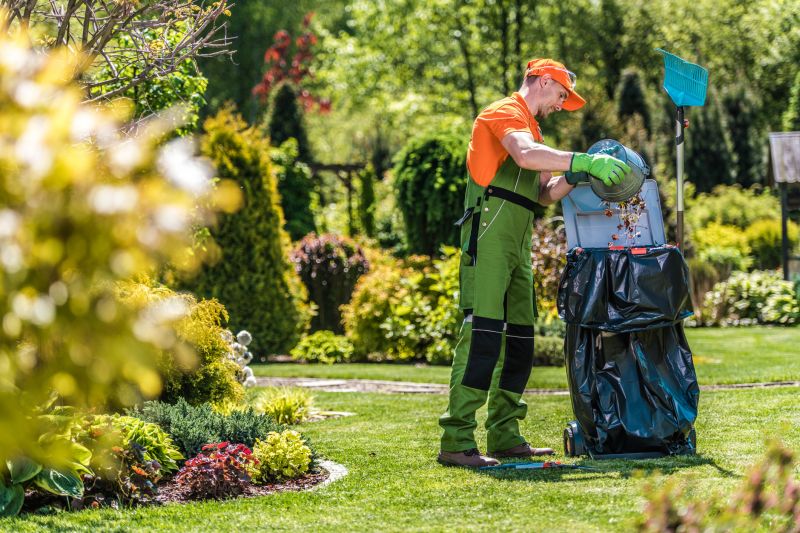 Lawn Care Professional at Work