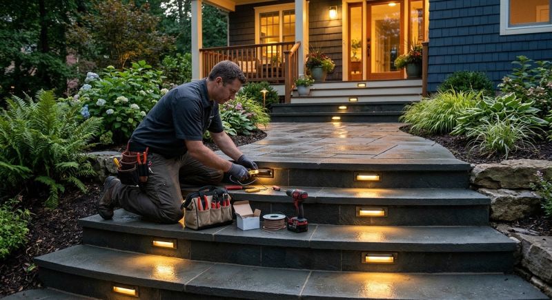 Sidewalk Lighting Installation in Utah County, UT